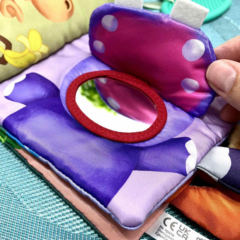 Книга м'яка функціональна Світ джунглів музичні та світлові ефекти 3 українські пісні (HB 0074) Чернігів - фото 8