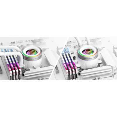 Система жидкостного охлаждения ID-Cooling FX360 INF White (FX360 INF WHITE) Винница - изображение 5