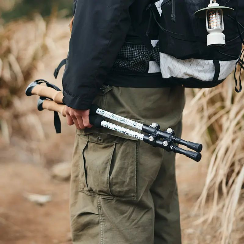 Трекинговые палки Naturehike 7075 CNH22DS002, 135 см, белый, 2 шт. Ровно - изображение 6
