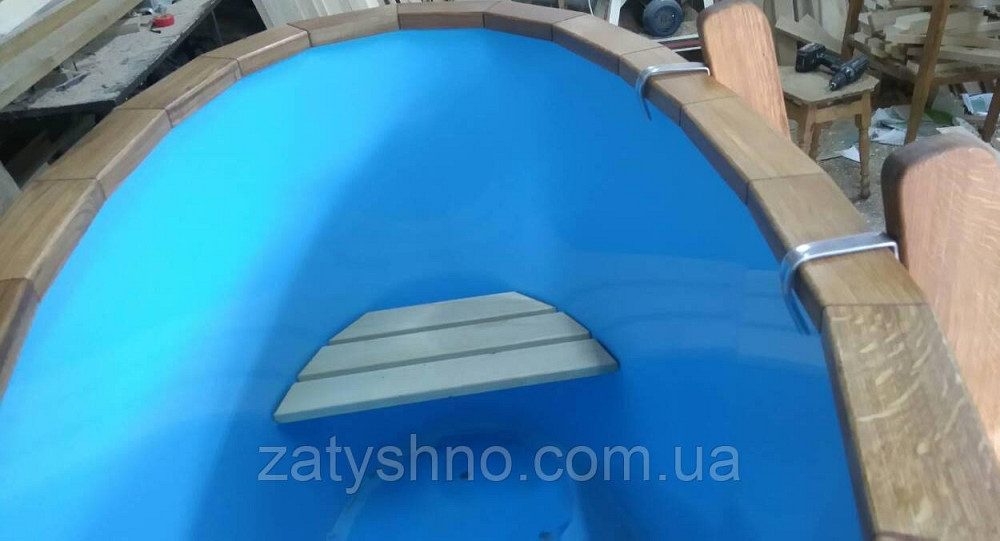 Купель дубова зі вставкою Київ - фото 5