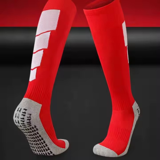 Гетри спортивні, футбольні, тренувальні, ігрові з антиковзаючим покриттям червоний, розмір L Кам'янець-Подільський