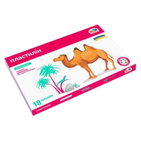 Набір для ліплення пластилін "Захоплення" 200315, 18 кольорів Вінниця