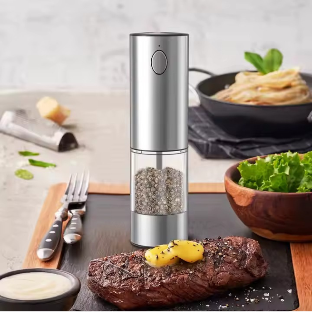 Набір млинів для солі та перцю акумуляторні, електричні, автоматичні, подрібнювачі для спецій 2 в 1 Кам'янець-Подільський - фото 9