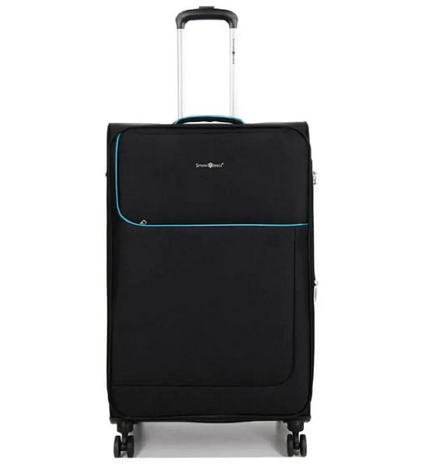 Чемодан тканевый SNOWBALL 22204 средний 4 колеса черный Киев - изображение 2