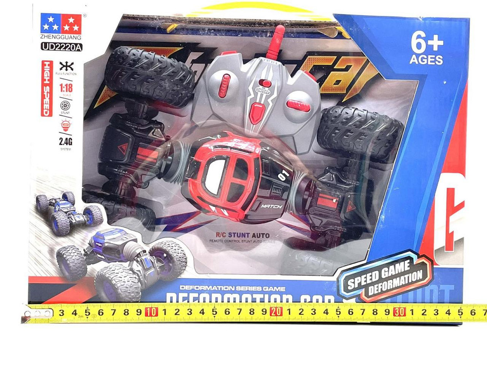 Машина на радіокеруванні Deformation car 1:18 гумові колеса пульт Червоний (UD2220A) Чернігів - фото 10