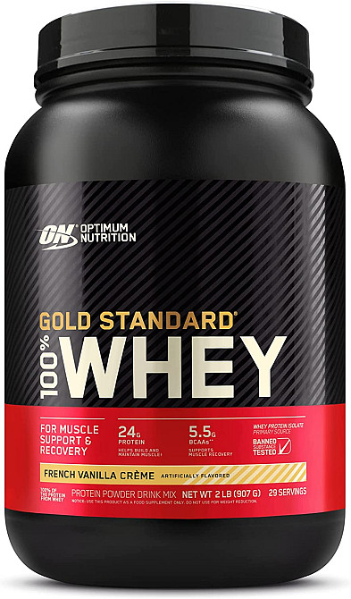 Протеин Optimum Nutrition Gold Standard 100% Whey 908 g (French Vanilla Crème) EU Луцк - изображение 1
