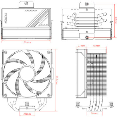 Кулер для процессора ID-Cooling Frozn A410 ARGB (FROZN A410 ARGB) Винница - изображение 7