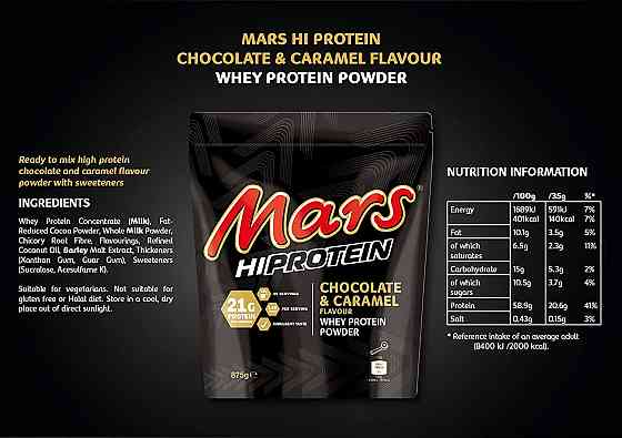 Протеин Mars Nutrition Hi Protein Mars 455 г, Chocolate & caramel Луцк