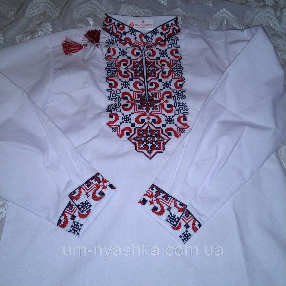 Вишиванка для хлопчика "Підполковник" червона з чорним 110-152 Кривий Ріг - фото 5