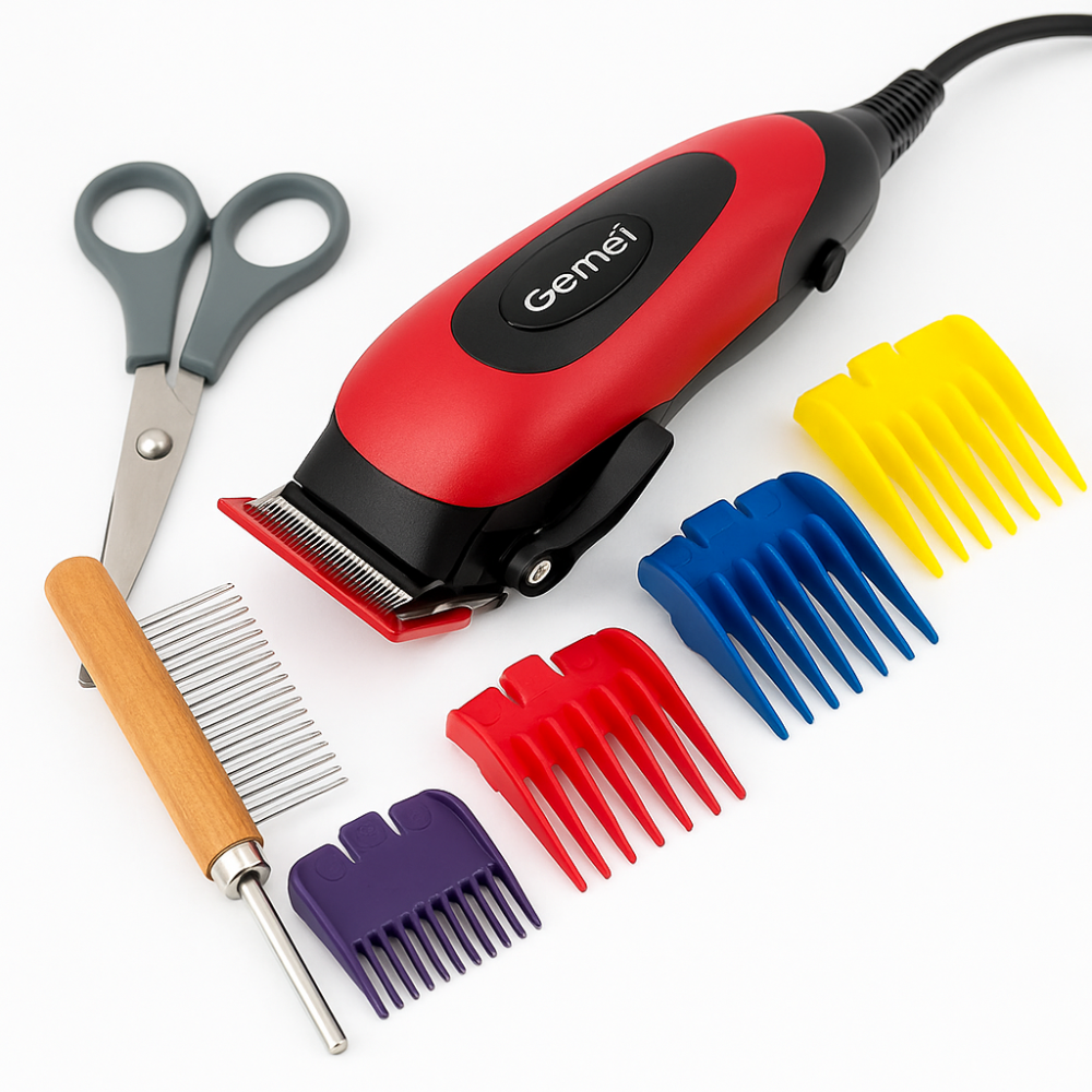 Машинка для стрижки тварин Gemei, Грумінг котів, Машинка-тример для стрижки домашніх тварин WI-83 Львів - фото 11