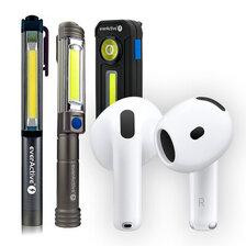 Навушники Everactive Zestaw latarek WL-200, WL-300, WL-400 +  AirPods 4 Київ - фото 1