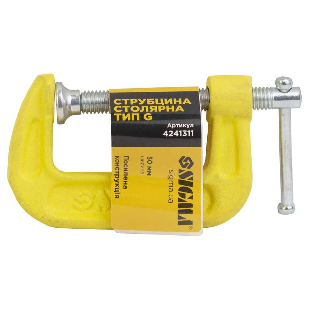 Sigma Струбцина столярная тип G 50мм SIGMA (4241311) Коломия - фото 4