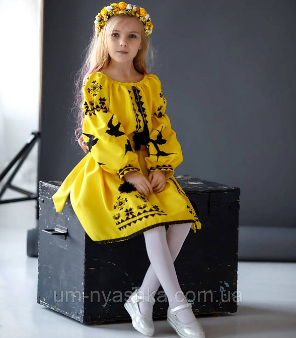 Платье вышиванка белое с ласточками 104-158 Кривой Рог - изображение 9