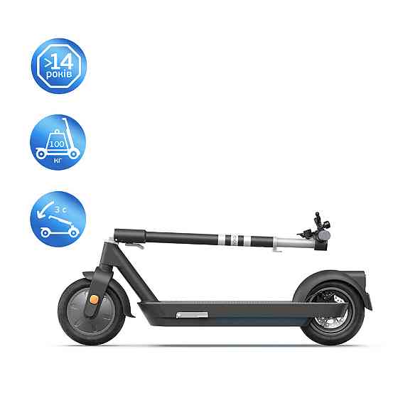 Електросамокат OKAI ES30-NEON PRO 10", 350W, 14,7Ah, 80km, 25km h, 25%, NFC, App, колір чорний ES30-B Одеса