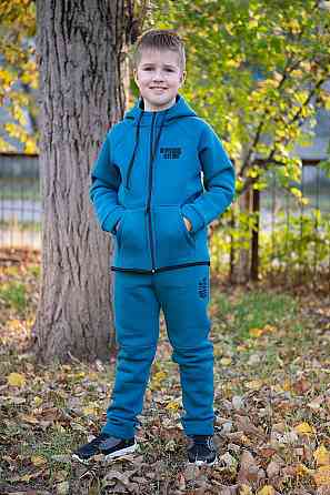 Спортивный костюм,  для мальчика, 100% хлопок, начес, трехнитка топ Крохатушка одяг Киев