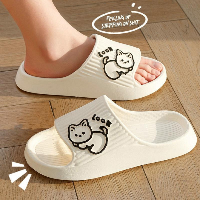 Женские шлепанцы белые foam Котик Киев - изображение 17