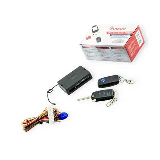 Блок-центр. замка (без активат.) пульт з заготовкою викидної/багажник/вих. на доводчик, сирену/діод Fantom Мукачево