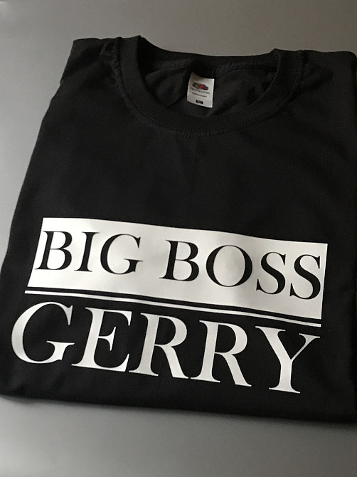 Женская\Мужская футболка с надписью  BIG BOSS (ИМ`Я) Черновцы - изображение 4