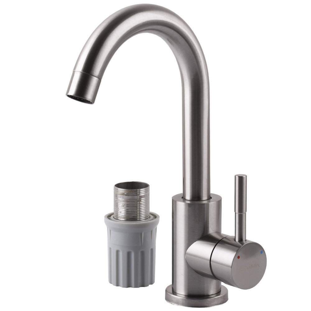 Смеситель для кухни EcoMIX ALPEN AISI-101S-WH (000025994) Киев - изображение 1