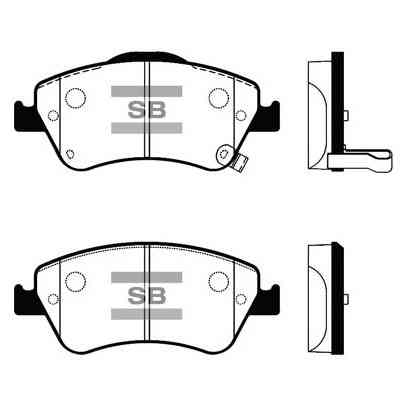 Тормозные колодки HI-Q SP1500 Винница