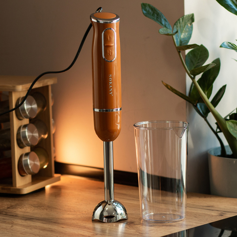 Ручний блендер Sokany занурювальний 300 Вт Помаранчевий SK-1726O Коломыя - изображение 2
