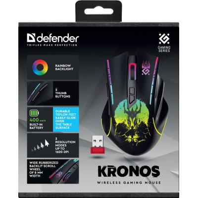 Мишка Defender Kronos GM-695 Wireless Black (52695) Вінниця - фото 5