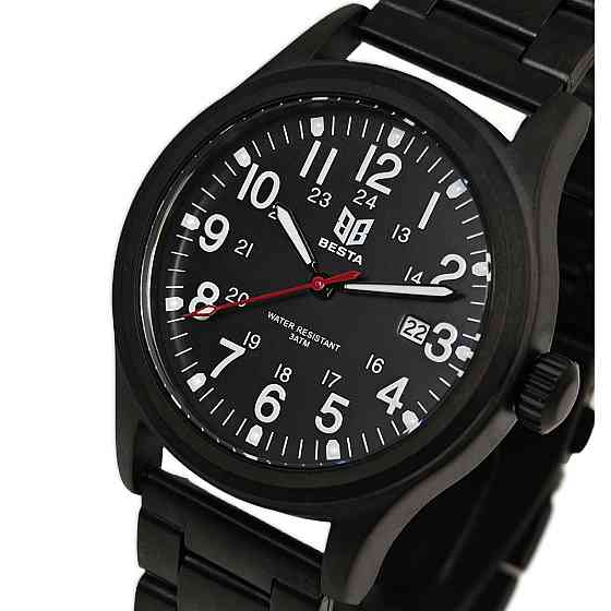 Годинник чоловічий тактичні Besta Command Black Metal (2 ремінці) Вінниця