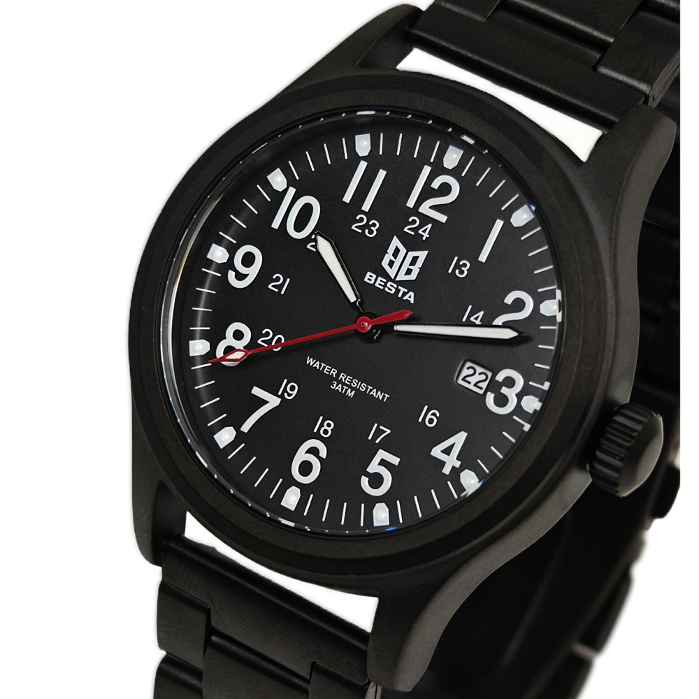 Годинник чоловічий тактичні Besta Command Black Metal (2 ремінці) Вінниця - фото 1