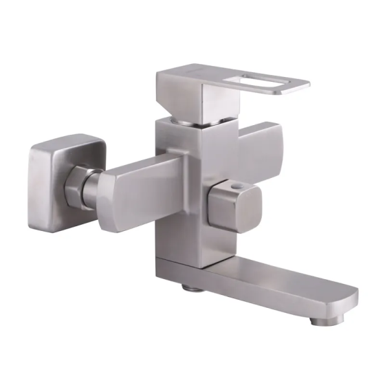 Змішувач для ванни з нержавіючої сталі Mixxus FIT-009 (SS2822) - міцний та якісний кран Харків