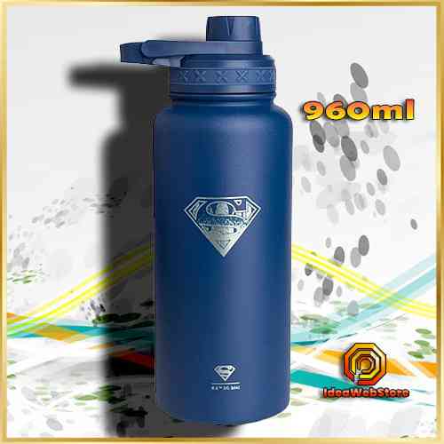 Термопляшка для води спортивна металева Пляшка для тренувань Фітнес пляшка для води Bohtal 960 мл Київ