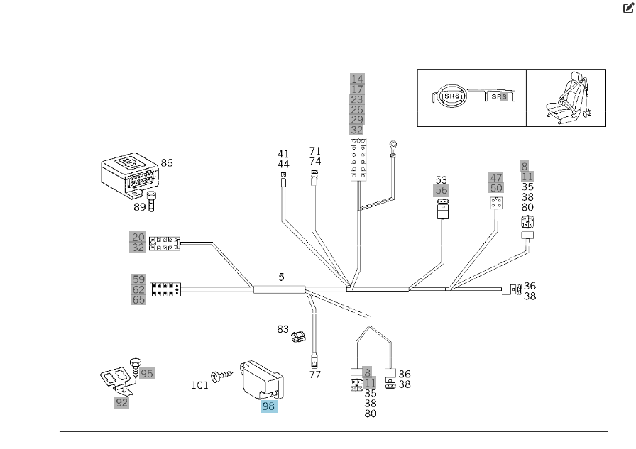 Mercedes-Benz  A0008209926 Датчик бічного удару Temic C-class W202 E-class W210 SL-Class R129 S-class W140 E-class S210 C-class S202 Одесса - изображение 5