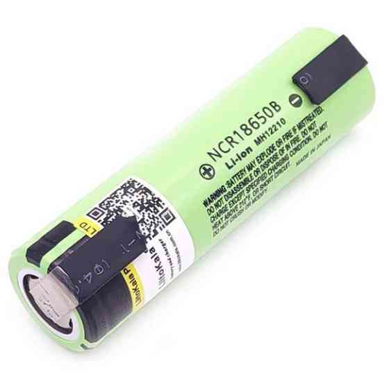 Аккумулятор с никелевыми контактами Panasonic Liitokala NCR18650B 3400mAh 3.7V (с напайками) Винница