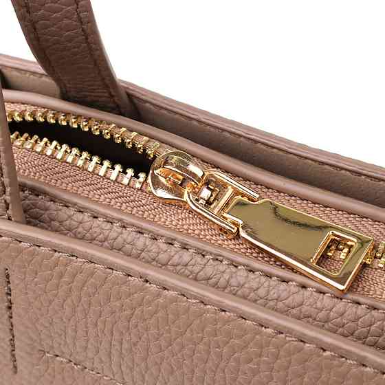 Сумка жіноча з натуральної шкіри у формі трапеції Vintage 22918 Бежевий Київ