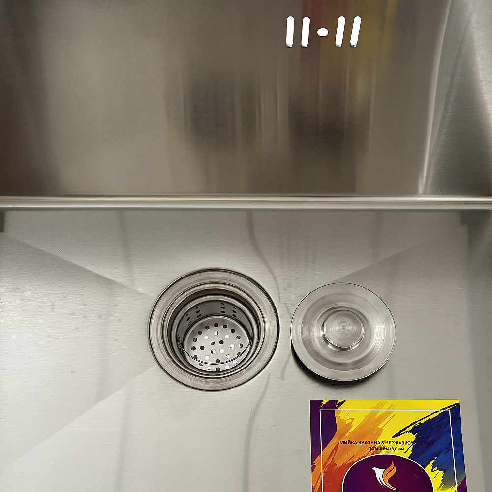 Мийка кухонна 3mm 600х450 Сатин 6045HS Mira Тернопіль - фото 9