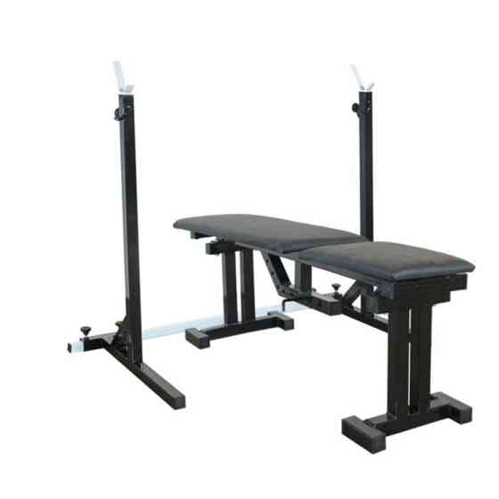 Лавка для жиму регульована 40 на 40 мм + Стійки під штангу 50 на 50 мм Київ