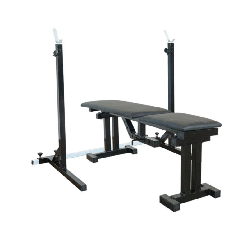 Лавка для жиму регульована 40 на 40 мм + Стійки під штангу 50 на 50 мм Київ - фото 1