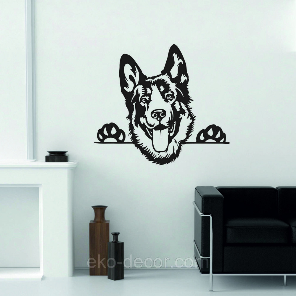 Декоративне настінне Панно «Вівчарка», Декор на стіну 90*80 см, Чорний Київ - фото 5