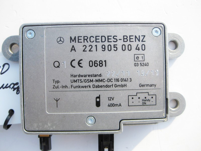 Mercedes-Benz  A2219050040 Антенний підсилювач телефону ML GLE W166 GL GLS X166 W164 X164 C-Class W204 S-Class W221 CL C216 Одесса - изображение 2