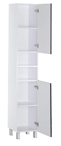 Пенал підлоговий для ванної "Маклін" зефір-венге Миколаїв - фото 2