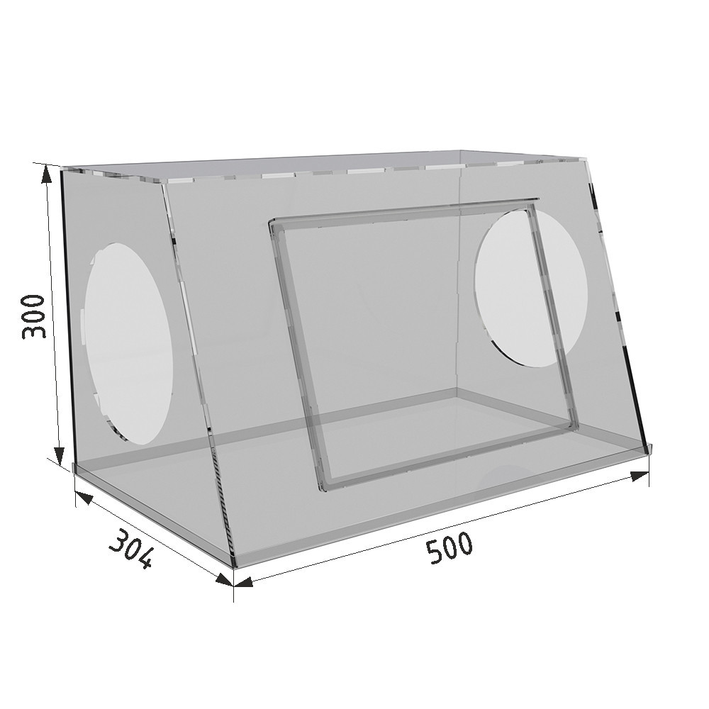 Экран EKOSTAR защитный для ювелирных работ 500х300х300 Киев - изображение 3