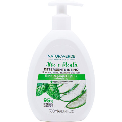 Гель для інтимної гігієни Naturaverde Освіжальний З алое та м&apos;ятою 300 мл (8029241103761) Вінниця - фото 1