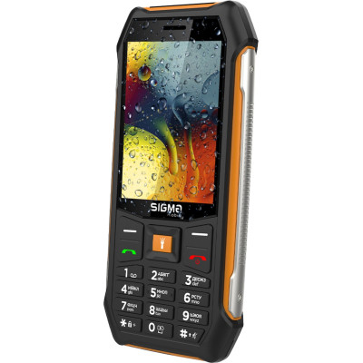 Мобильный телефон Sigma X-style 323 RAIN Black-Orange (4827798885727) Винница - изображение 4