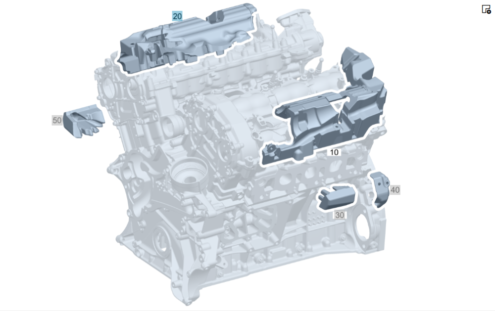 Mercedes-Benz  A2762261685 Шумоізоляція на кришці клапанного механізму праворуч C-Class Cabrio A205 C-Class Estate S205 C-Class Coupe С205 C-Class W20 Одеса - фото 8