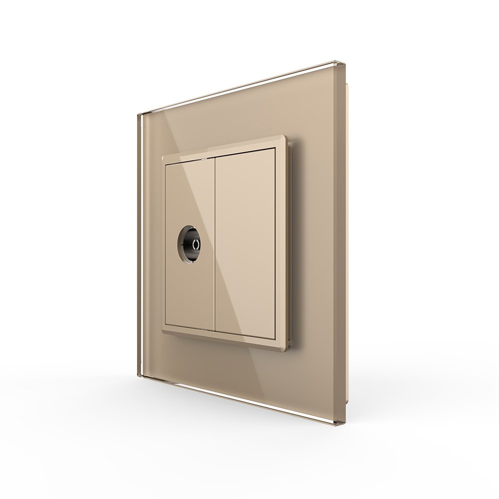 LIVOLO Розетка телевізійна Livolo золото скло (VL-C791V-13) Коломия - фото 5