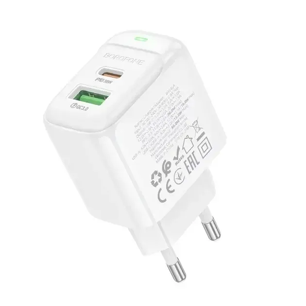 Зарядное устройство 220В 30Вт QC3.0 Borofone Potential BAS45A для портативной техники Киев - изображение 6