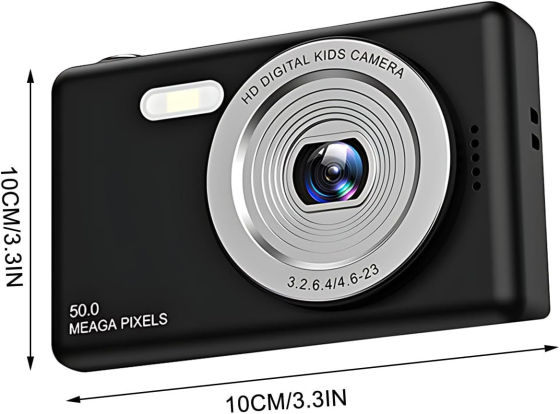 Цифровая камера 4K 50МП: компактный фотоаппарат для видеоблогов, 8х зум, 2.4