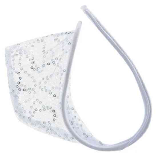 Мужские трусы без лямок с пайетками one size белый Киев