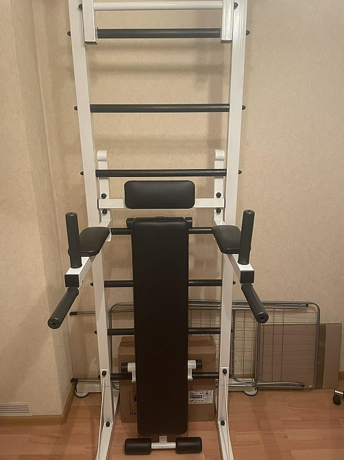 Шведська стінка для хлопчика дітей та дорослих до 120 кг спорткомплекс будинку металевий для квартири куточок Кам'янське - фото 5