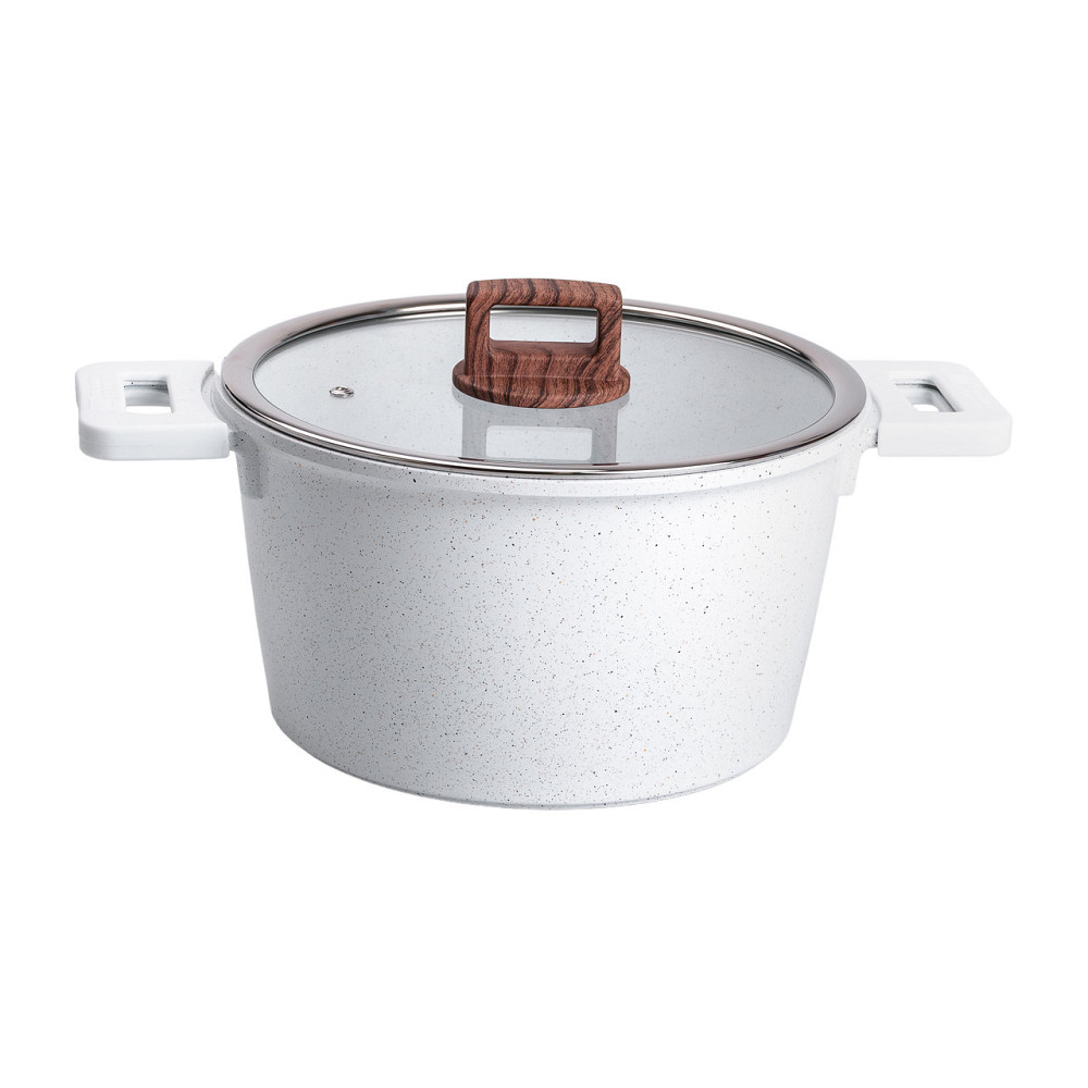 MGC Набір посуду алюміній з товстим дном MGC з лопаткою, ополоником і щіткою білий HP-4-406W Київ - фото 3