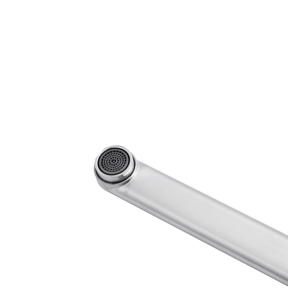 Змішувач для ванни з душовим гарнітуром Kroner KRP Edelstahl Kubus ESG070 сатин Київ - фото 5